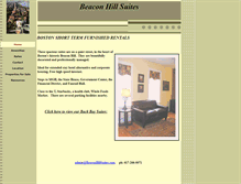 Tablet Screenshot of beaconhillsuites.com